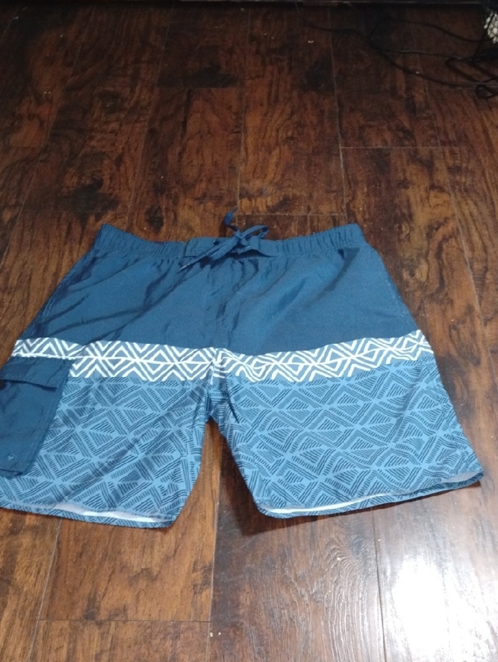 Salt Life Blue Patterned Men's Swim Board Shorts